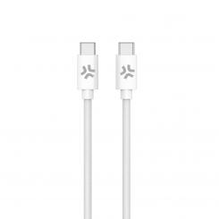 Celly USBCUSBCCOTTWH cable USB 1,5 m USB C Blanco