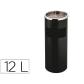 cenicero-papelera-metalico-q-connect-con-recogecolillas-negro-615x25-cm