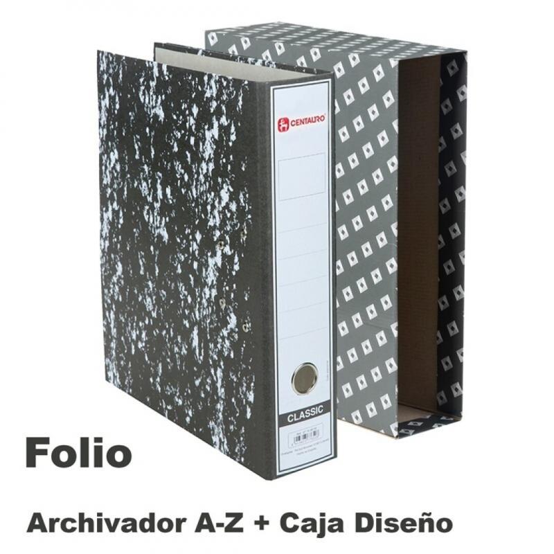 Centauro Archivador Clasic Folio Palanca 65 S/Rad. con caja Diseño