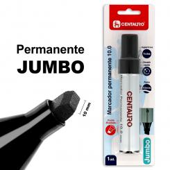 CENTAURO Blister 1 Marcador Permanente 10mm Punta Biselada Negro
