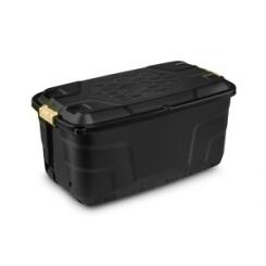 Cep Caja Almacenamiento Strata By Cep Hw440 145 Litros Apilable Con Tapa Servicio Pesado Negro
