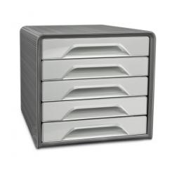 Cep Modulo Cep 7-111 Estandar 5 Cajones Color Gris Oscuro