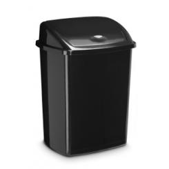 Cep Papelera Plastico Cep 91947 Tapa Basculante Negro 50 Litros