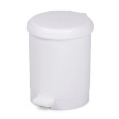Cep Papelera Plastico Cep Blanca 91978 Con Tapa Pedal 20 Litros