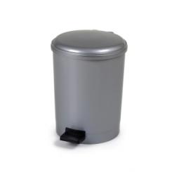 Cep Papelera Plastico Cep Gris 91978 Con Tapa Pedal 20 Litros