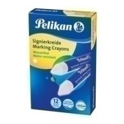 Cera Marcadora Pelikan Dura 762 Blanco (Caja De 12)