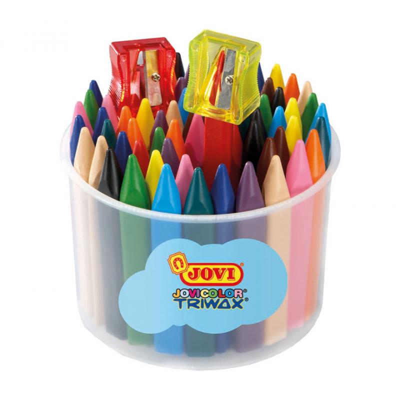 Ceras Jovicolor Triwax Estuche Bote de 72 colores