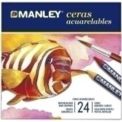 Ceras Manley Acuarelables Estuche De 24