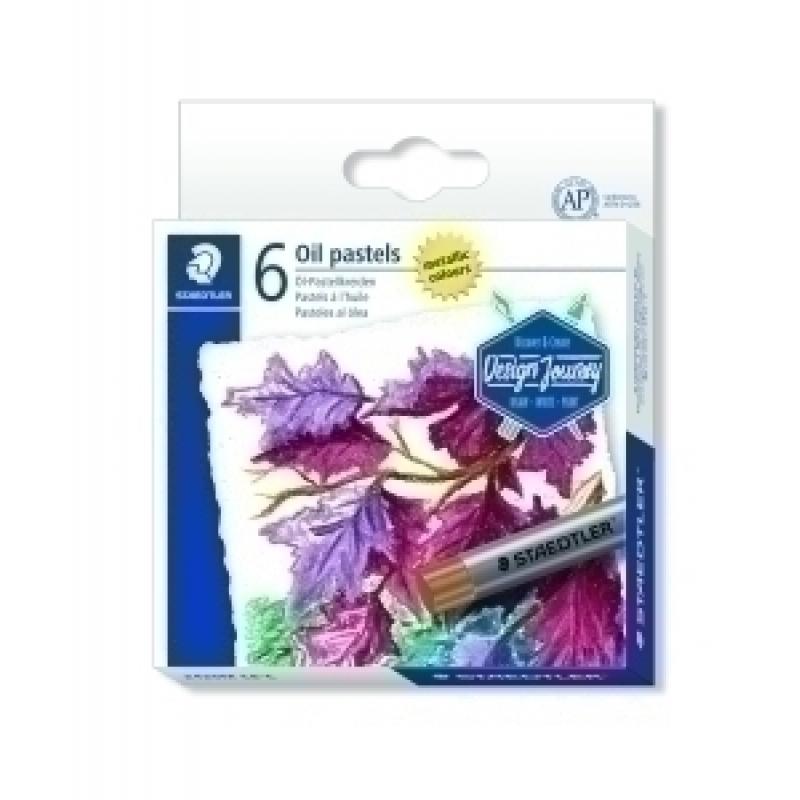 ceras-pastel-staedtler-2420-design-journey-al-oleo-colores-metalicos-estuche-de-6