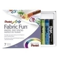 Ceras Pentel Textil Pastel Caja 7