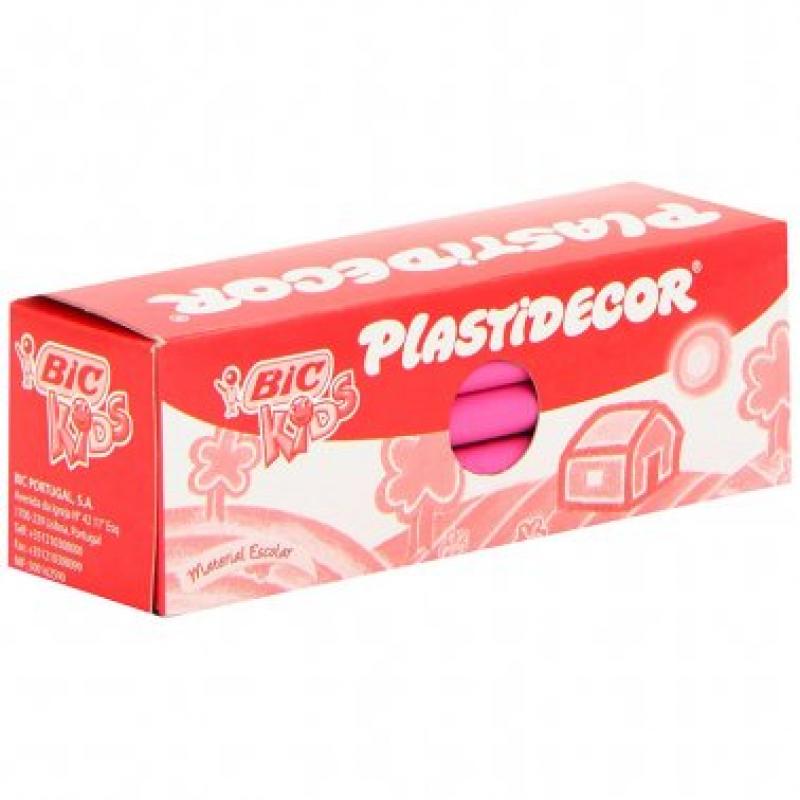 Ceras Plásticas Bic Plastidecor Kids  caja 25 ud. Rosa
