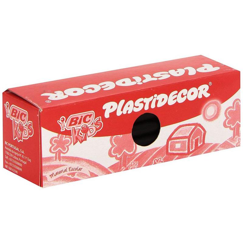 Ceras Plásticas Bic Plastidecor Kids  caja 25 ud. Negro