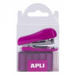 APLI C.Grapadora Rosa+ Grapa Nº10 2000U Rosa