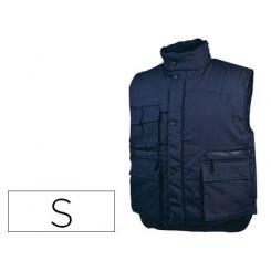 Chaleco DELTAPLUS Multibolsillos con Cremallera Cintura Elastica Color Azul Naranja Talla S