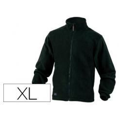 Chaqueta DELTAPLUS Polar con Cremallera 2 Bolsillos Color Negro Talla Xl