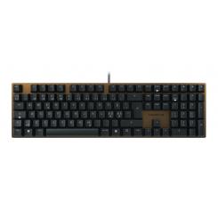 CHERRY KC 200 MX teclado Juego USB QWERTY Nórdico Negro, Bronce