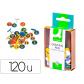 chinchetas-q-connect-colores-surtidos-caja-de-120-unidades