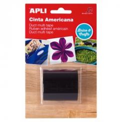 APLI Cinta adhesiva Americana Negro 2,5Mx50mm