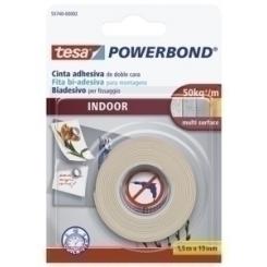 Cinta Adhesiva Doble Cara Tesa Powerbond Rollo 1,5X19 Montaje Interiores