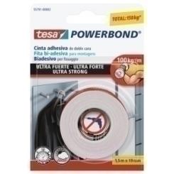 Cinta Adhesiva Doble Cara Tesa Powerbond Rollo 1,5X19 Montaje Ultra Fuerte