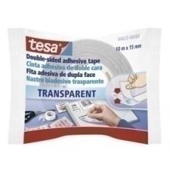 Cinta Adhesiva Doble Cara Tesa  Rollo 10X15 Transparente