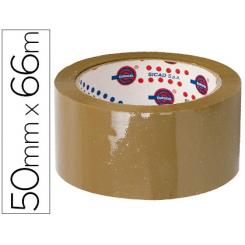 Cinta Adhesiva Eurocel Polipropileno Havana 66 mt X 50 mm Para Embalaje