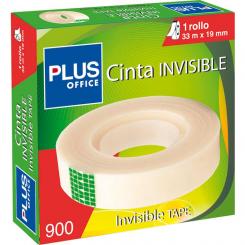 Cinta Adhesiva Invisible Plus 19mmx33M Caja
