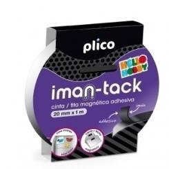 Cinta Adhesiva Plico Iman-Tack Magnetica Rollo 1M X 20Mm