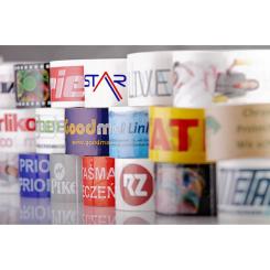 Cinta Adhesiva Precinto PERSONALIZADO PP Solvente 48mmx125m 1 tinta (PEDIDO MÍNIMO: 216 rollos)