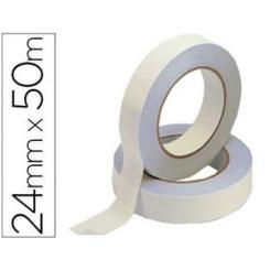 Cinta adhesiva Q-CONNECT doble cara 10 mt x 12 mm en portarrollos