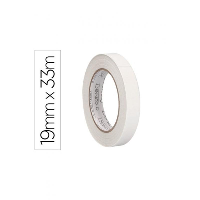 Cinta adhesiva Q-CONNECT doble cara 33 mt x 19 mm
