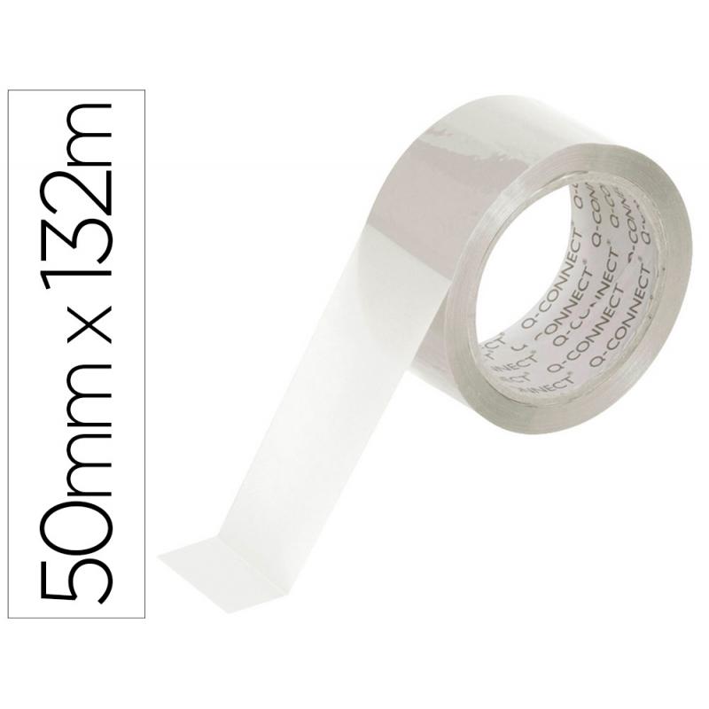 cinta-adhesiva-q-connect-polipropileno-transparente-132-mt-x-50-mm-para-embalaje