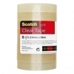 Cinta Adhesiva Scotch 508 Transparente Rollo 66X19