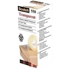 Cinta Adhesiva Scotch 550 Transparente Rollo 33X12