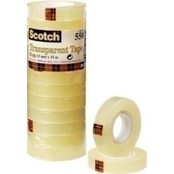 Cinta Adhesiva Scotch 550 Transparente Rollo 33X12