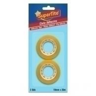 Cinta Adhesiva Supertite Caramelo Rollo 30X19 Blister De 2
