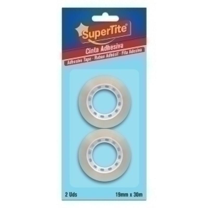 cinta-adhesiva-supertite-transparente-rollo-30x19-blister-de-2