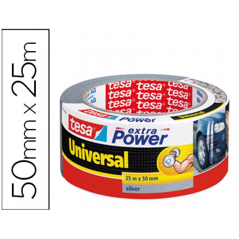 cinta-adhesiva-tesa-americana-25-mt-x-50-mm-extra-power-color-plata