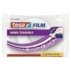 Cinta Adhesiva Tesa Sin Tijeras Rollo 25X19 En Bolsa