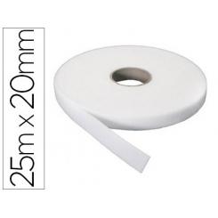 Cinta de velcro adhesivo sumo didactic rugosa rollo 25 m x 20 mm