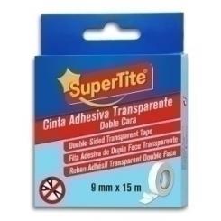 Cinta Doble Cara Supertite Rollo 15M X 9Mm Transparente