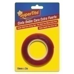 Cinta Doble Cara Supertite Rollo 2M X 19Mm Fuerte