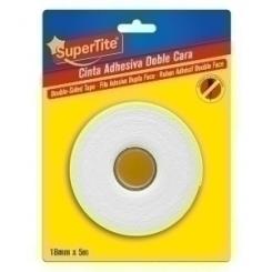 Cinta Doble Cara Supertite Rollo 5M X 18Mm