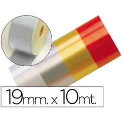 Cinta Fantasia 10 mt X 19 mm Plata