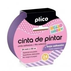 Cinta Pintor Plico Baja Adhesion 24Mm X 50 M