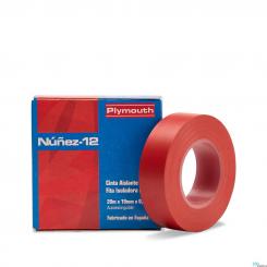 Cinta Pvc Aislante Nuñez-12 19Mmx20M rojo