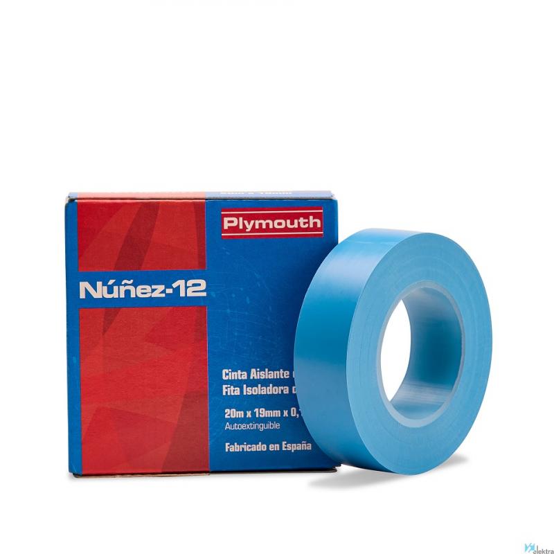 Cinta Pvc Aislante Nuñez AZUL 19Mmx20M