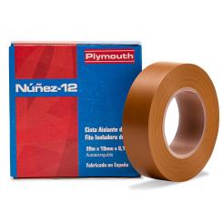 Cinta PVC Aislante Nuñez marrón 19mmx20M