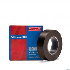 Cinta Pvc Aislante Nuñez Negro 19Mmx20M