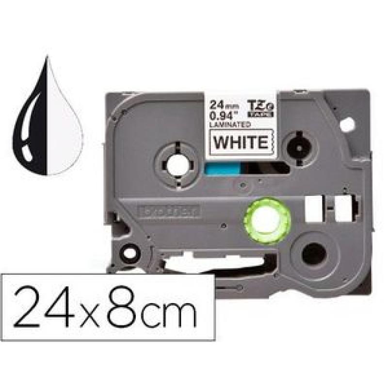 cinta-q-connect-tze-251-blanco-negro-24mm-longitud-8-mt